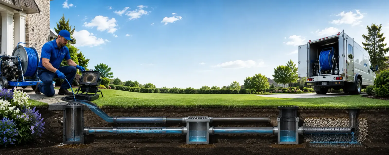 Outdoor drain cleaning information for Omega, OK
